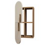 Hanah Home Estantería de Pared Rose - Walnut, Cream